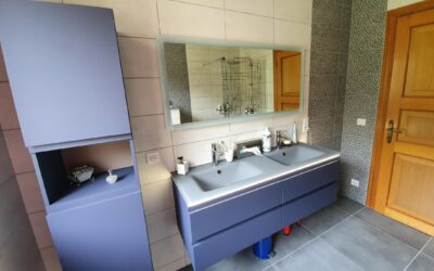 Réfection de deux salles de bain complètes dans une villa